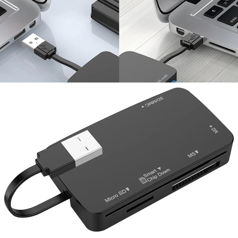 USB 2.0 Ƽ ޸ ī , Ʈ ī, TF, MS, M2, SD, MMC, 480Mbps ӵ, , , 480Mbps, 6 in 1